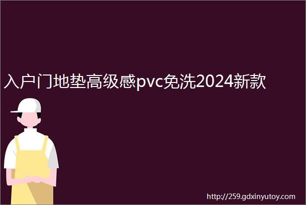 入户门地垫高级感pvc免洗2024新款