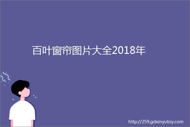 百叶窗帘图片大全2018年